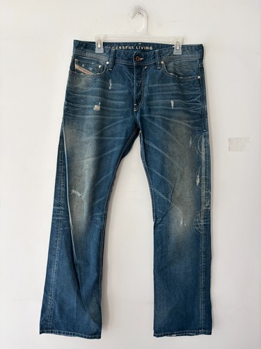 Diesel New-Fanker Regular Slim Bootcut Wash Jeans Size 32