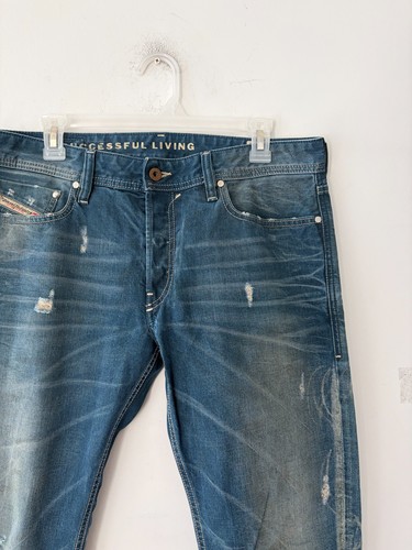 Diesel New-Fanker Regular Slim Bootcut Wash Jeans Size 32 - photo 2