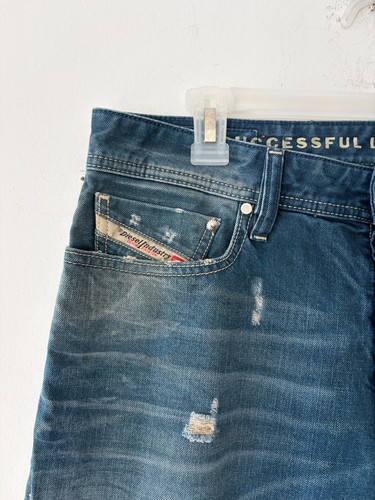 Diesel New-Fanker Regular Slim Bootcut Wash Jeans Size 32 - photo 3