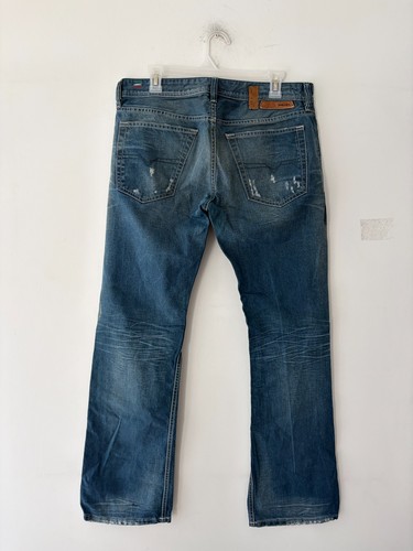 Diesel New-Fanker Regular Slim Bootcut Wash Jeans Size 32 - photo 5