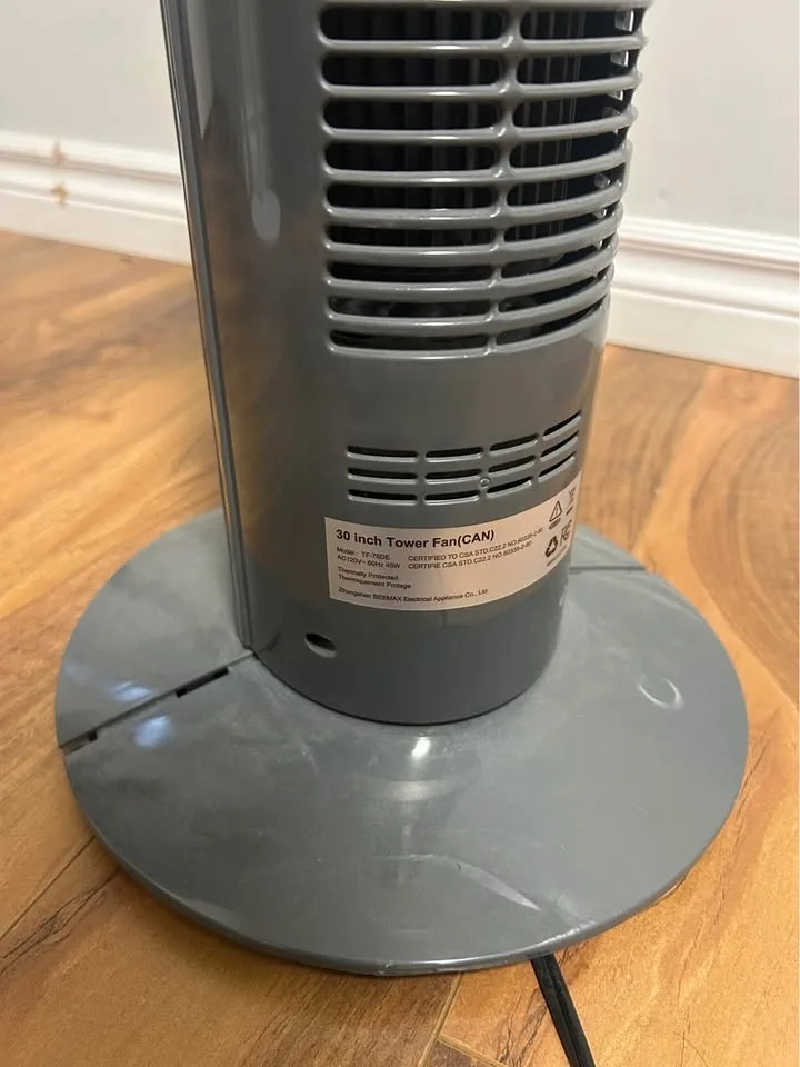 MaxxAir 30-Inch Tower Fan TF-75DE - photo 2