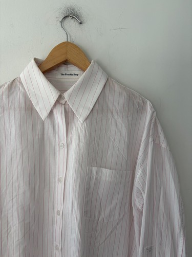 The Frankie Shop Striped Oversize Button Down Shirt Size L - photo 2