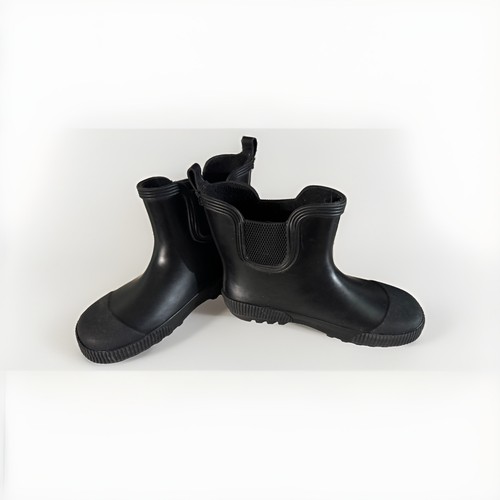 H&M Kids Black Wellington Rain Boots US Size 13.5 - photo 4