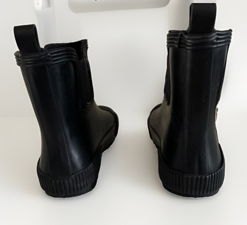 H&M Kids Black Wellington Rain Boots US Size 13.5 - photo 5