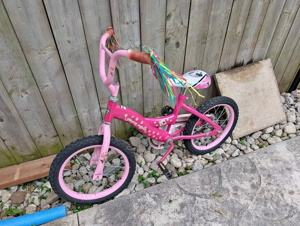 Kids 16" Minnie mouse bike