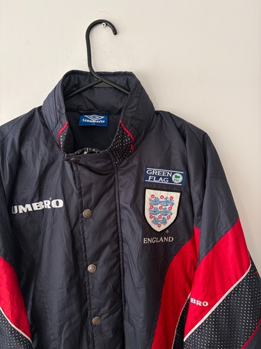 Vintage Umbro 1996-98 England Soccer Jacket Size M - photo 2