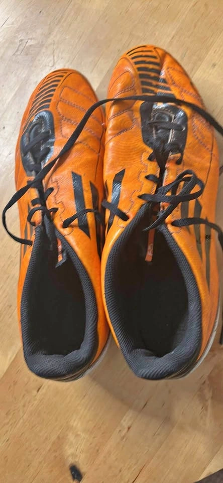 Adidas Orange Black Soccer Cleats US Men's 8