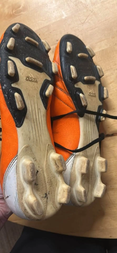 Adidas Orange Black Soccer Cleats US Men's 8 - photo 2