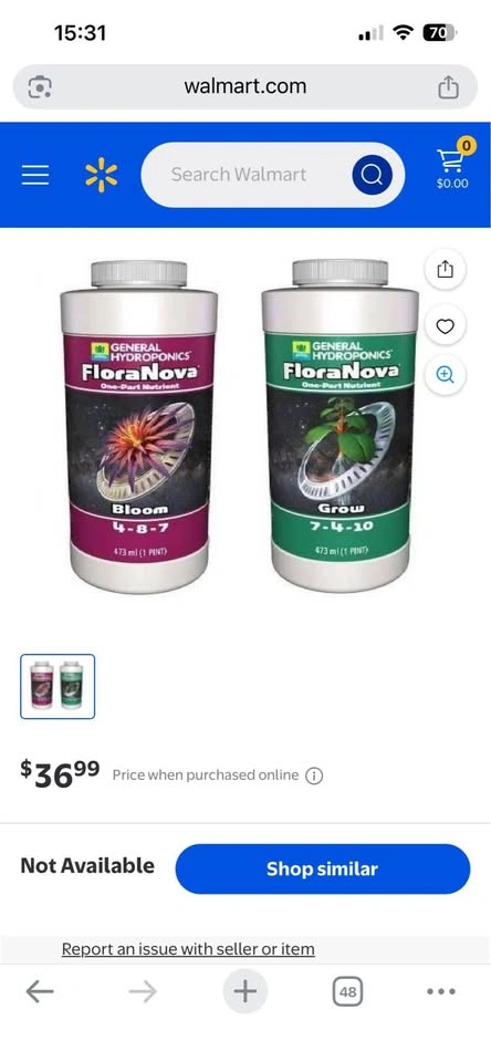 $25 EACH 36 x 475 ml General Hydroponics FloraNova Grow - photo 5