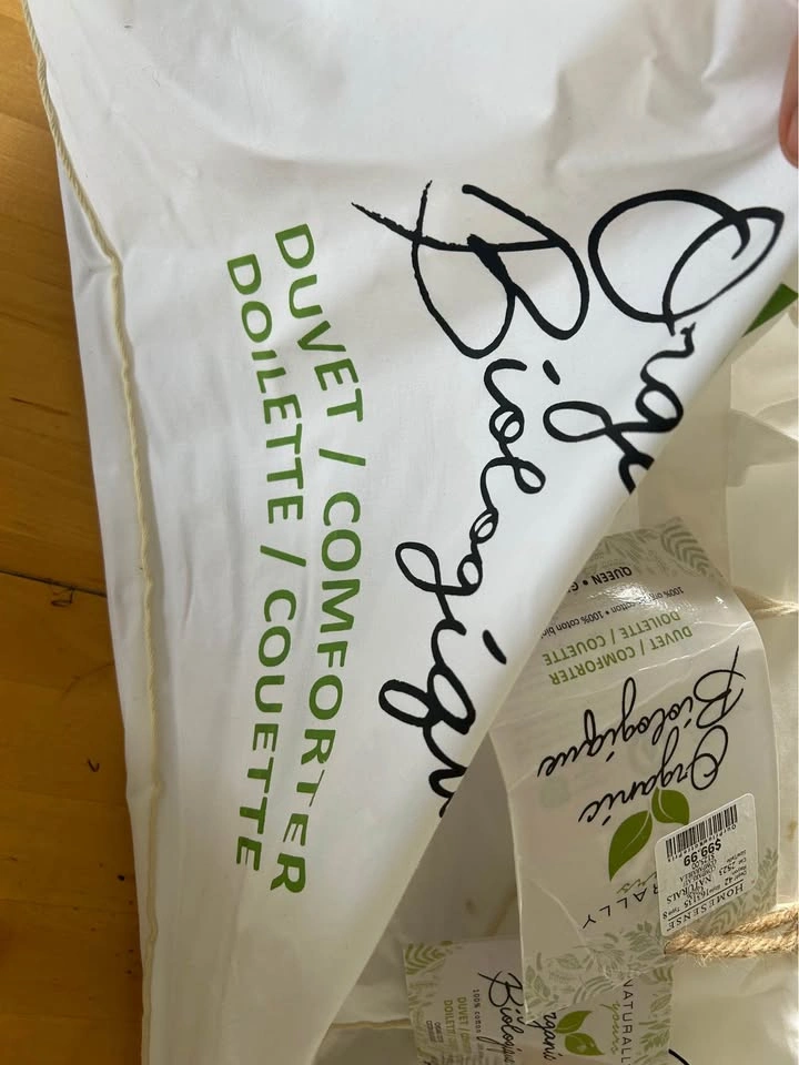 Washed, never used Organic Biologique Queen Duvet Comforter - photo 3