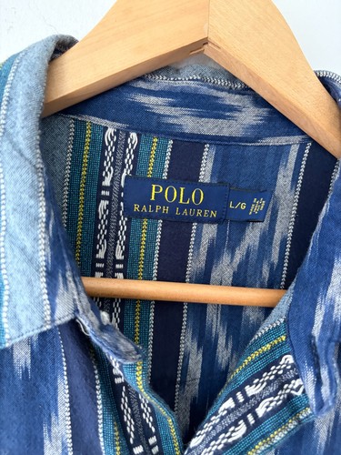 Vintage Polo Ralph Lauren Western Aztec Shirt Size L - photo 3