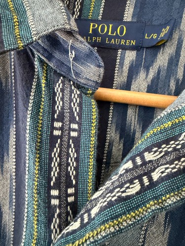 Vintage Polo Ralph Lauren Western Aztec Shirt Size L - photo 4