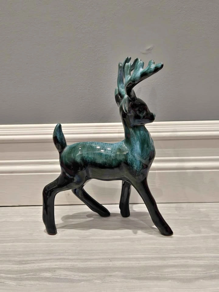 Vintage Blue Mountain Pottery Ceramic Deer (stag) Figurine