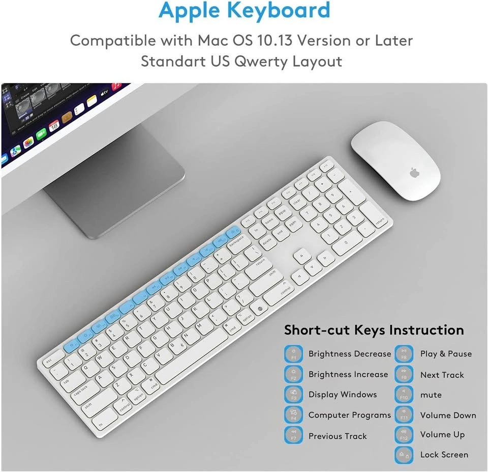 Wireless Keyboard for Apple Mac OS Devices