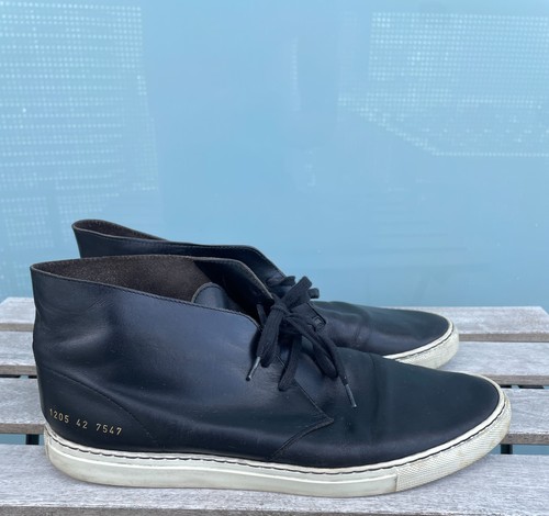 Common Projects Men’s High Top Italy Leather Sneakers Size 9