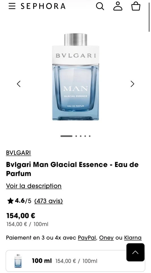 Bvlgari Man Glacial Essence EDP 100ml - photo 2
