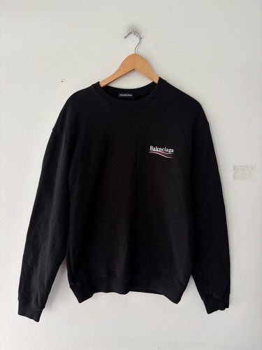 Balenciaga Political Campaign Logo Mens Sweatshirt Size M