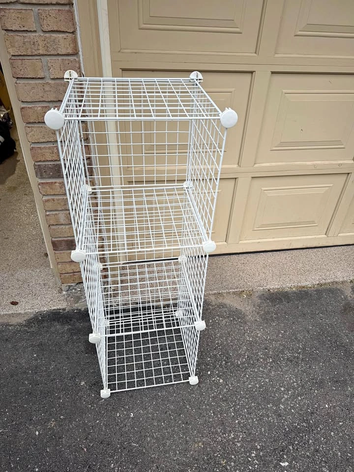 White Wire 3-Tier Storage Rack / Shelving Unit