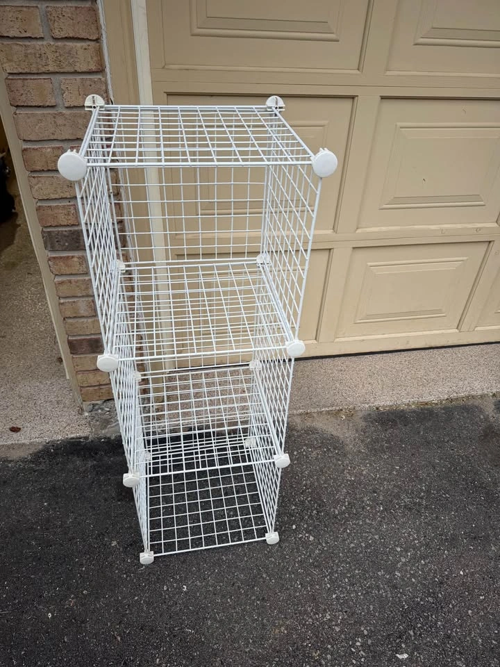 White Wire 3-Tier Storage Rack / Shelving Unit - photo 2