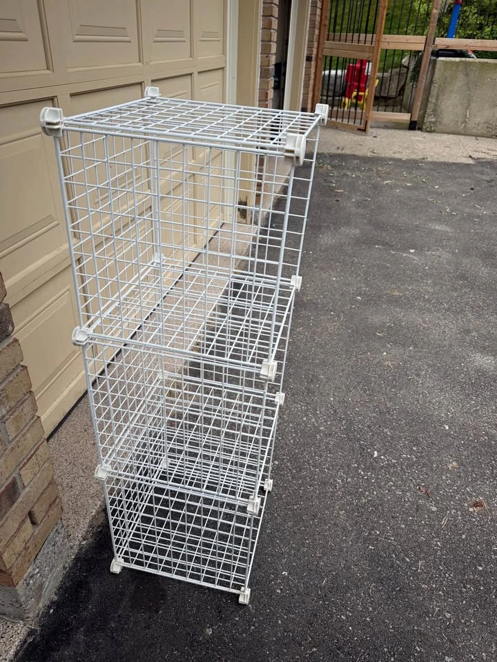 White Wire 3-Tier Storage Rack / Shelving Unit - photo 3