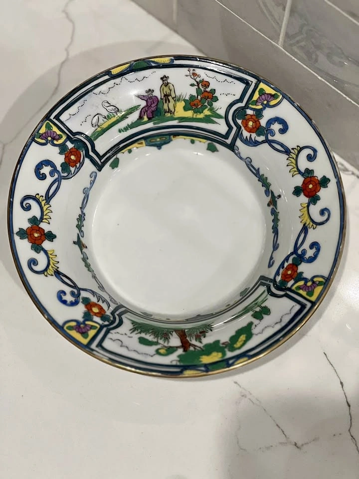 Antique Hand Painted Imperial Nippon Porcelain Serving Bowl