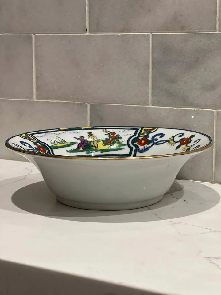 Antique Hand Painted Imperial Nippon Porcelain Serving Bowl - photo 4