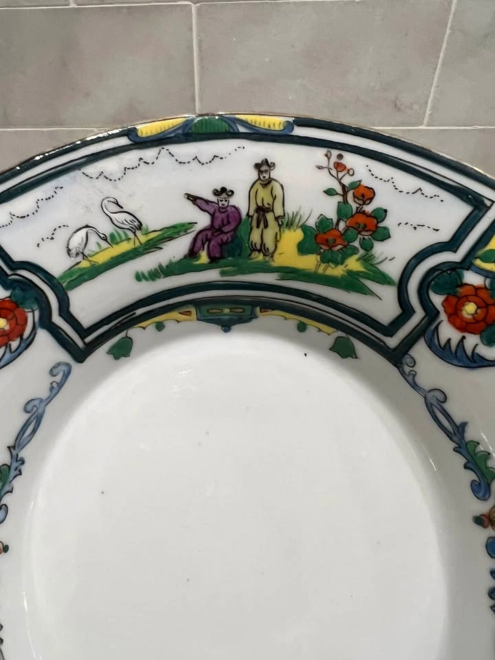 Antique Hand Painted Imperial Nippon Porcelain Serving Bowl - photo 5