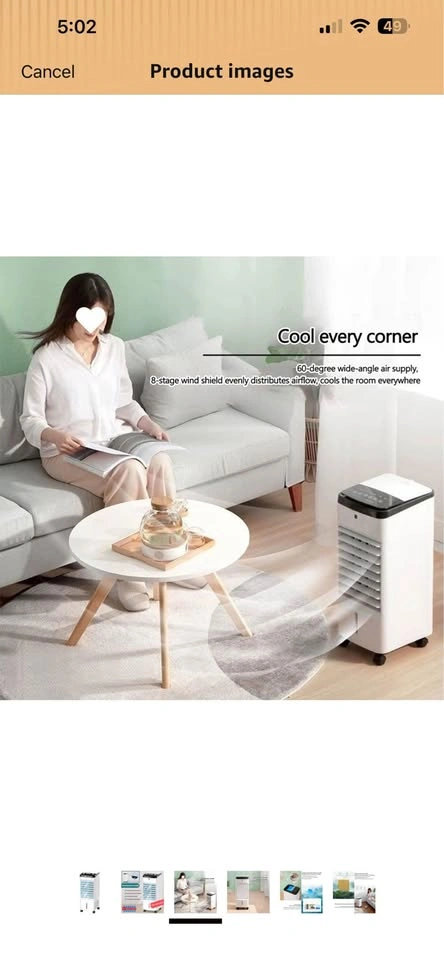 Cooling system fan with Water Cooling, Dual Tank Humidification - photo 2