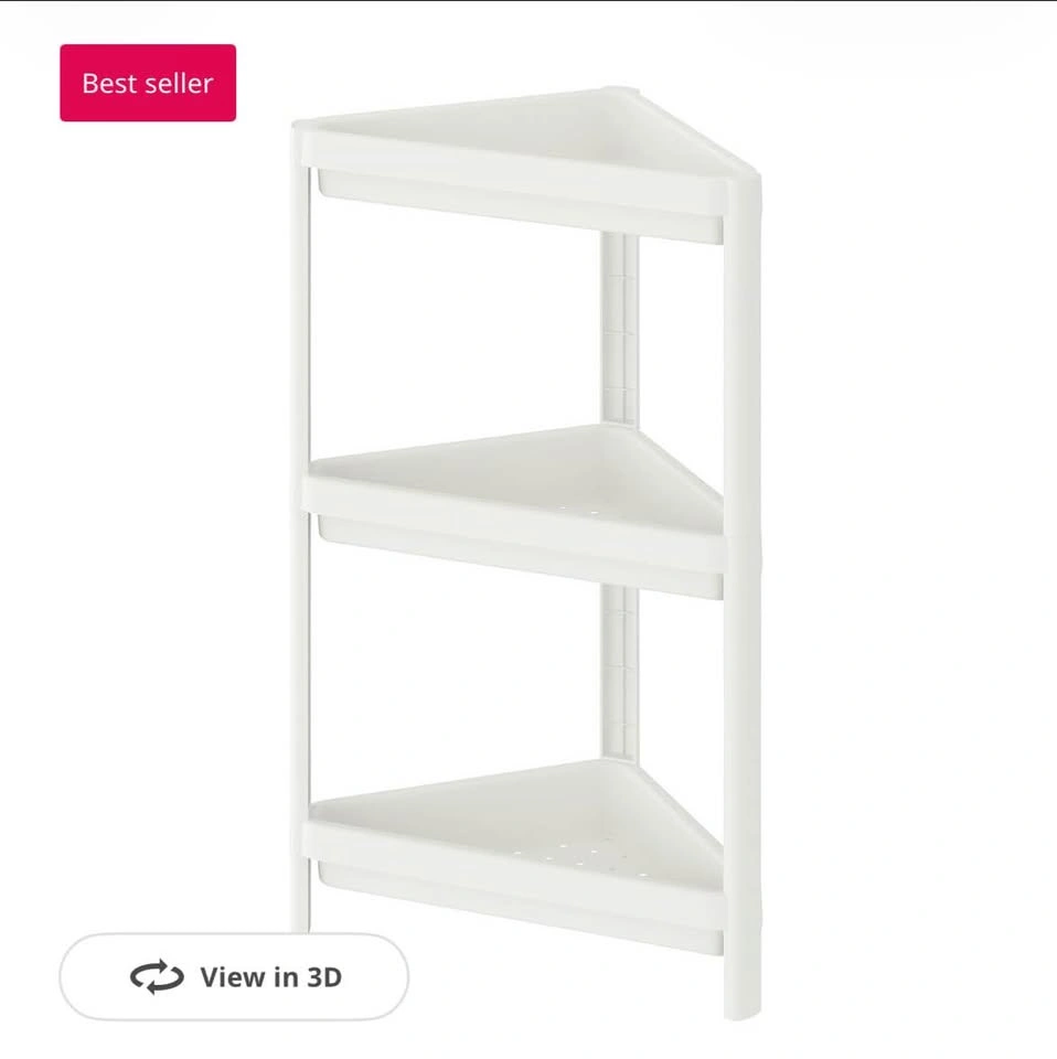 IKEA used corner shelf unit + 2x shoe cabinets - photo 2