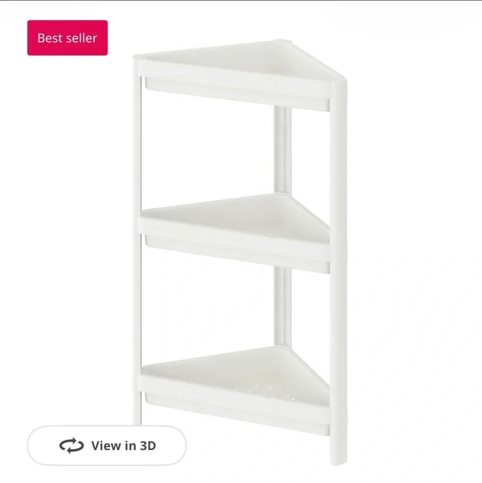 IKEA used corner shelf unit + 2x shoe cabinets - photo 2