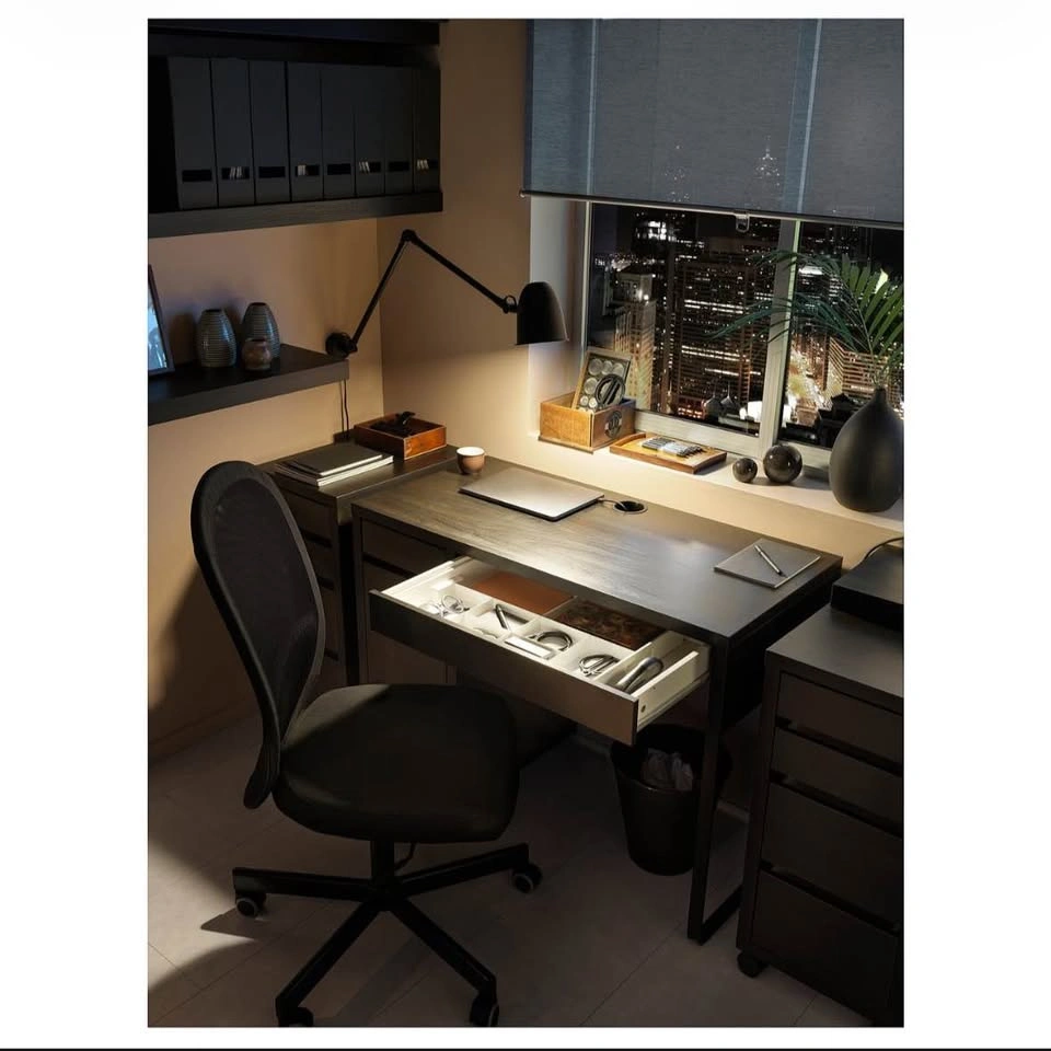 Desk, black-brown - photo 4