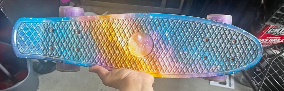 Galaxy Print Plastic Cruiser Skateboard