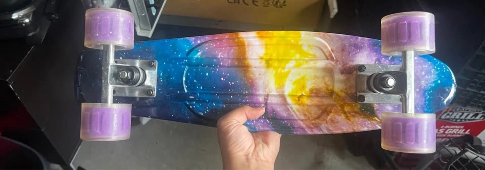 Galaxy Print Plastic Cruiser Skateboard - photo 2