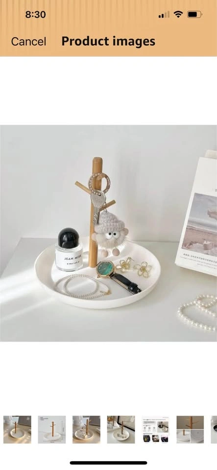 Jewelry/Key Tray with Wood 3-Tier Hanging Organizer - photo 5