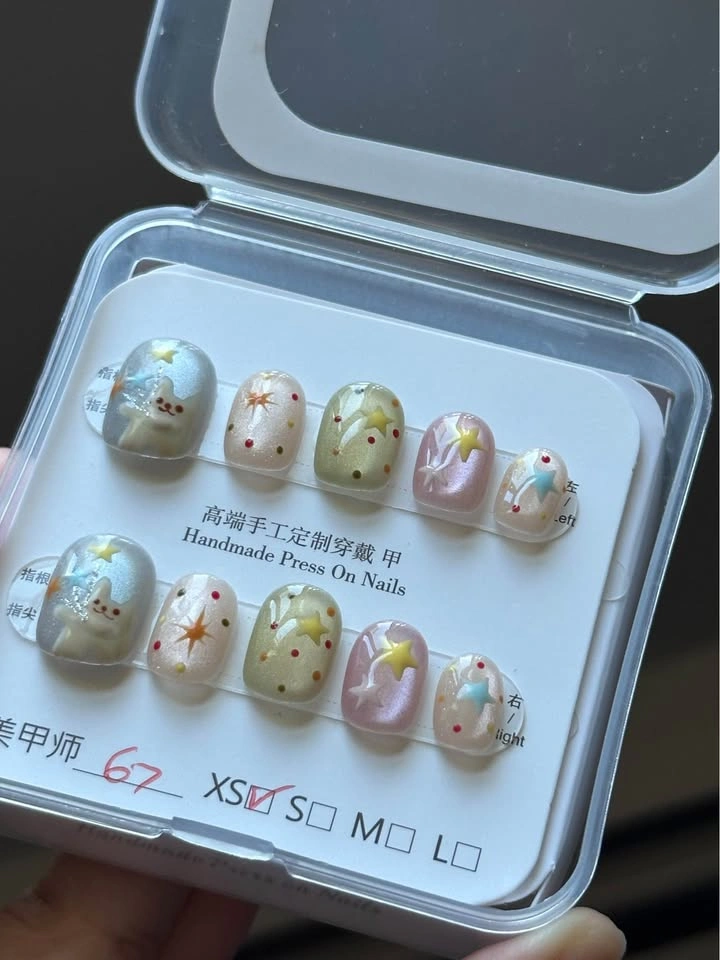 Press on nails Kitty (Cat Eye) - photo 2