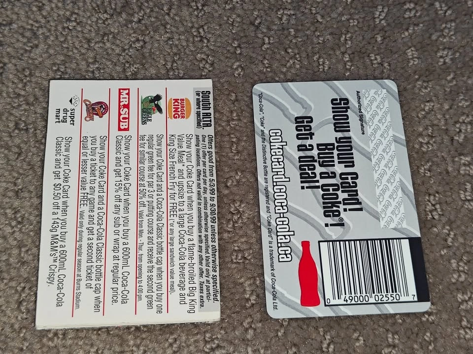 Coca Cola Coke Card Rare Vintage 1999 Collectible - photo 3