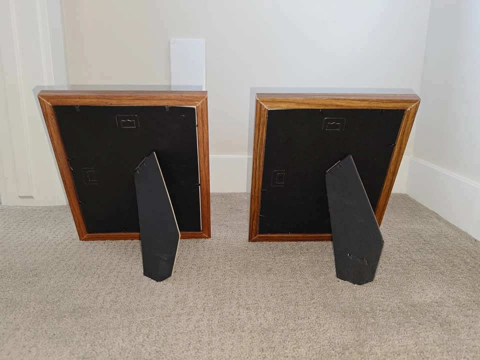 Pair of Vintage Intercraft 8x10 Wood Picture Photo Frames - photo 5