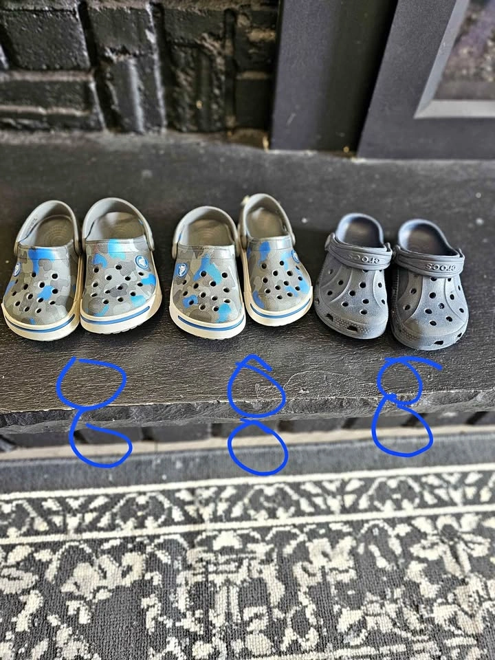 Toddler Crocs Classic Clogs - 3 Pairs
