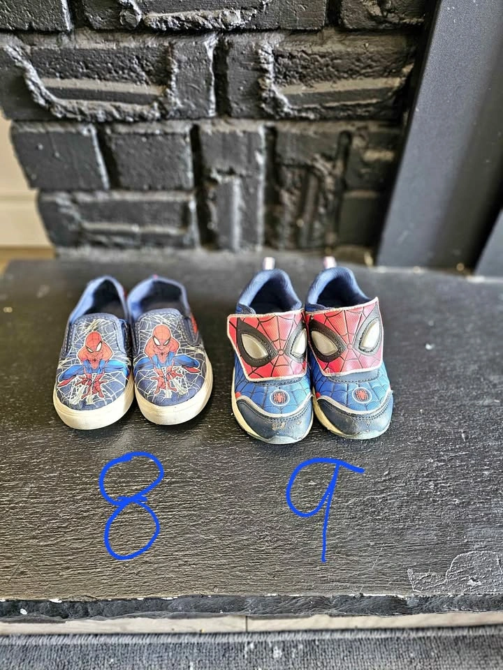 Marvel Spider-Man Toddler Shoes Size 8 & 9