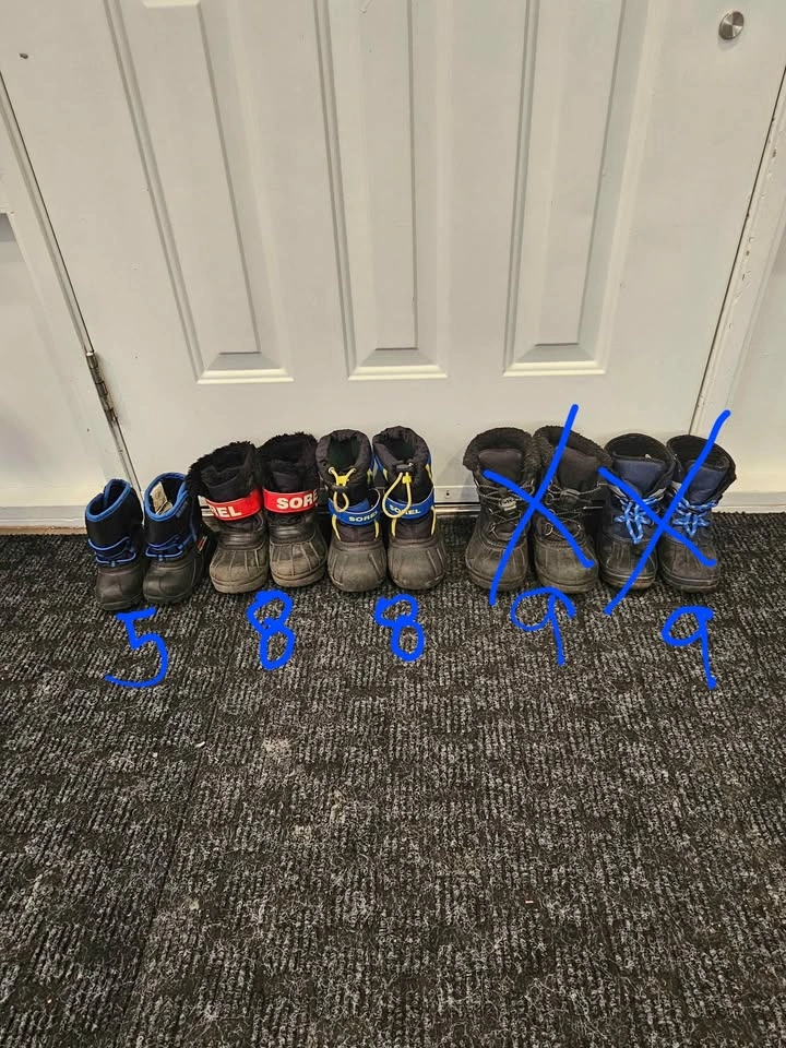 Sorel and Assorted Toddler Winter Boots Sizes 5-9