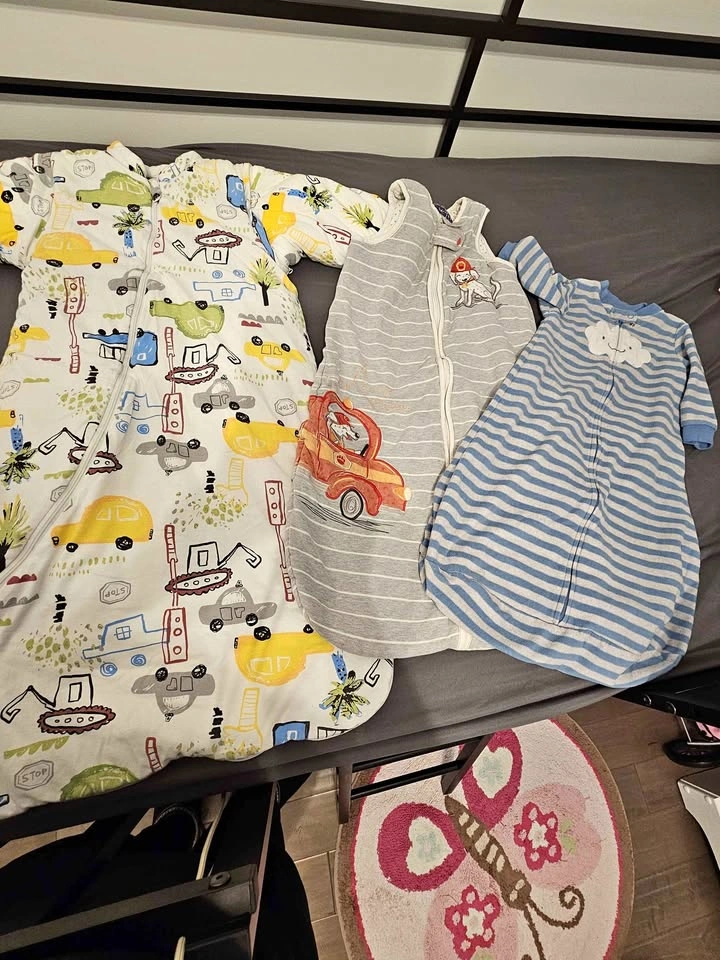 Lot of 3 Baby Sleep Sacks Wearable Blankets