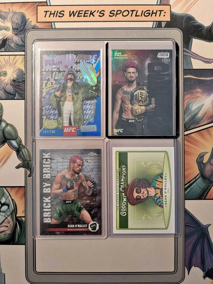 Sean O'Malley Various UFC card lot