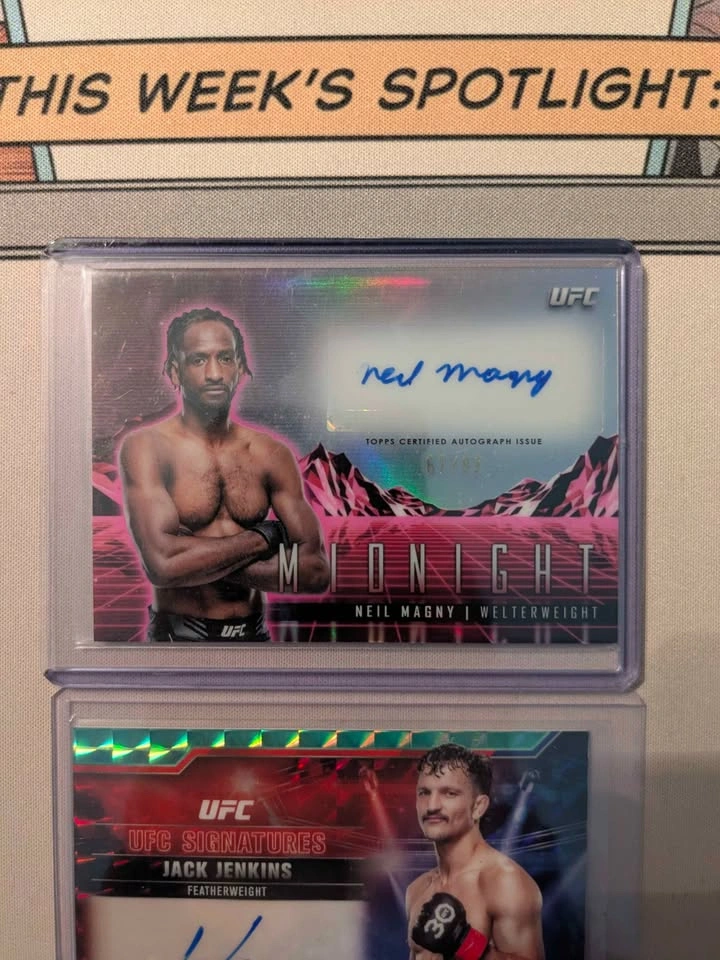 3 UFC card Autos 1 numbered - photo 2