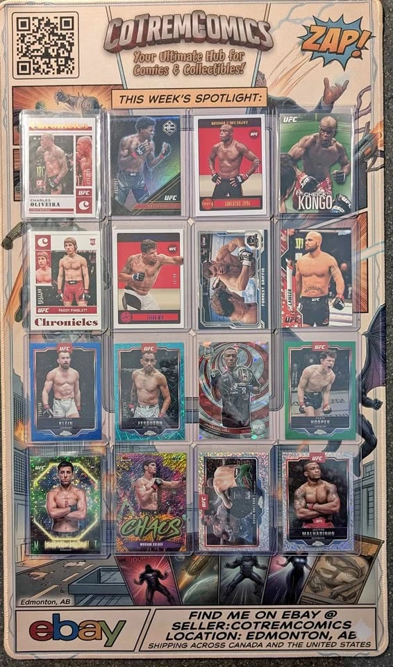 Various Numbered UFC cards