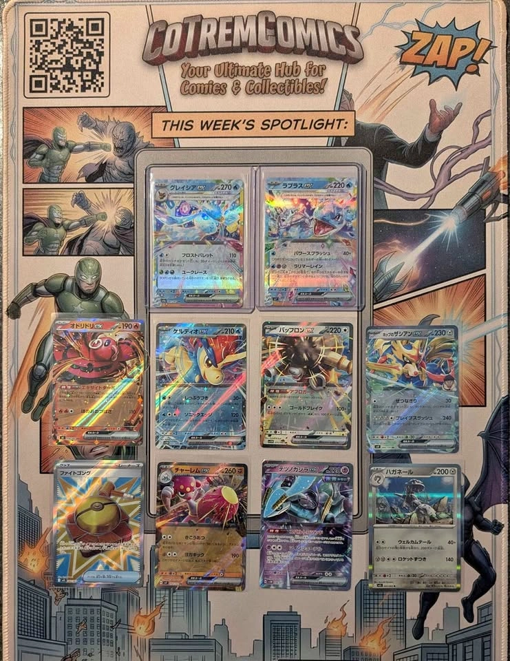 various Japanese pokemon cards