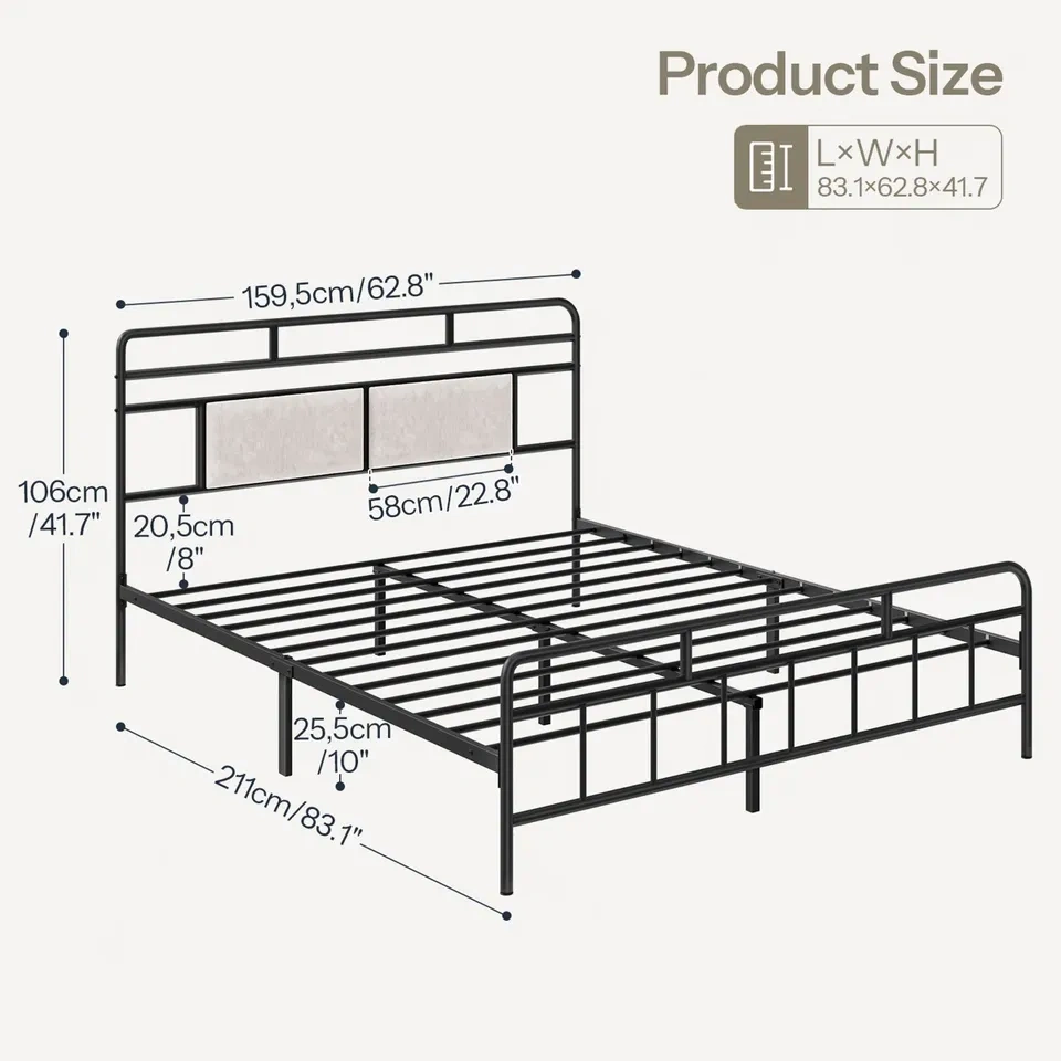NEW Black Queen Bed Frame - Delivery Available - photo 5