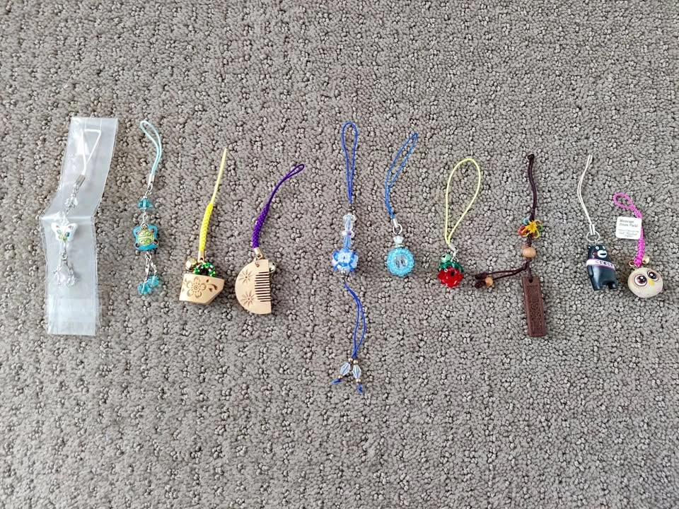 Smartphone Mobile Straps & Backpack Charms - Set of 10