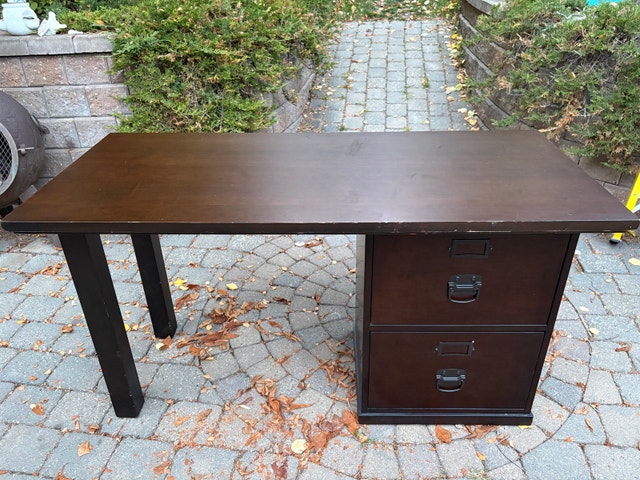 Pottery Barn Bedford modular desk - espresso finish - photo 2