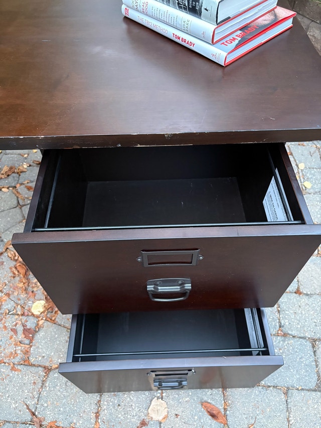 Pottery Barn Bedford modular desk - espresso finish - photo 3