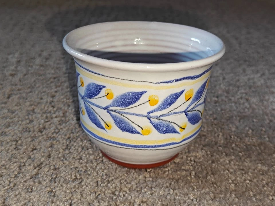 Unique Floral Pottery Ceramic Mug with Surprise Duck Swan Inside - photo 3